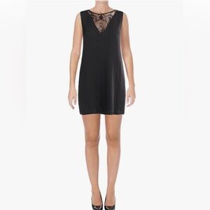 🆕 BCBGeneration Black Lace Mini A line Dress w/ Pockets. Black Size-L. NWT